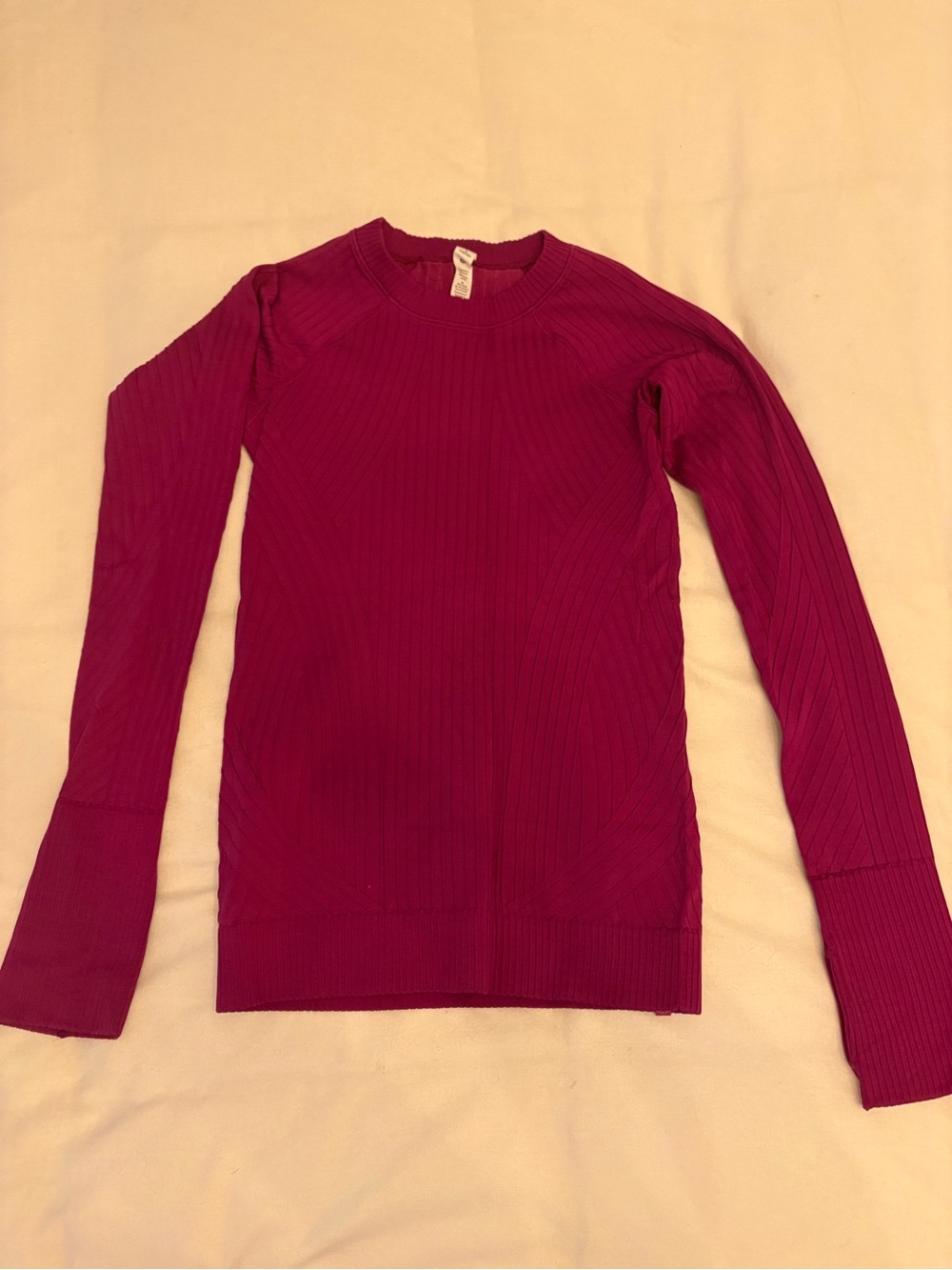 Lululemon Ribbed Long Sleeve Top - Magenta